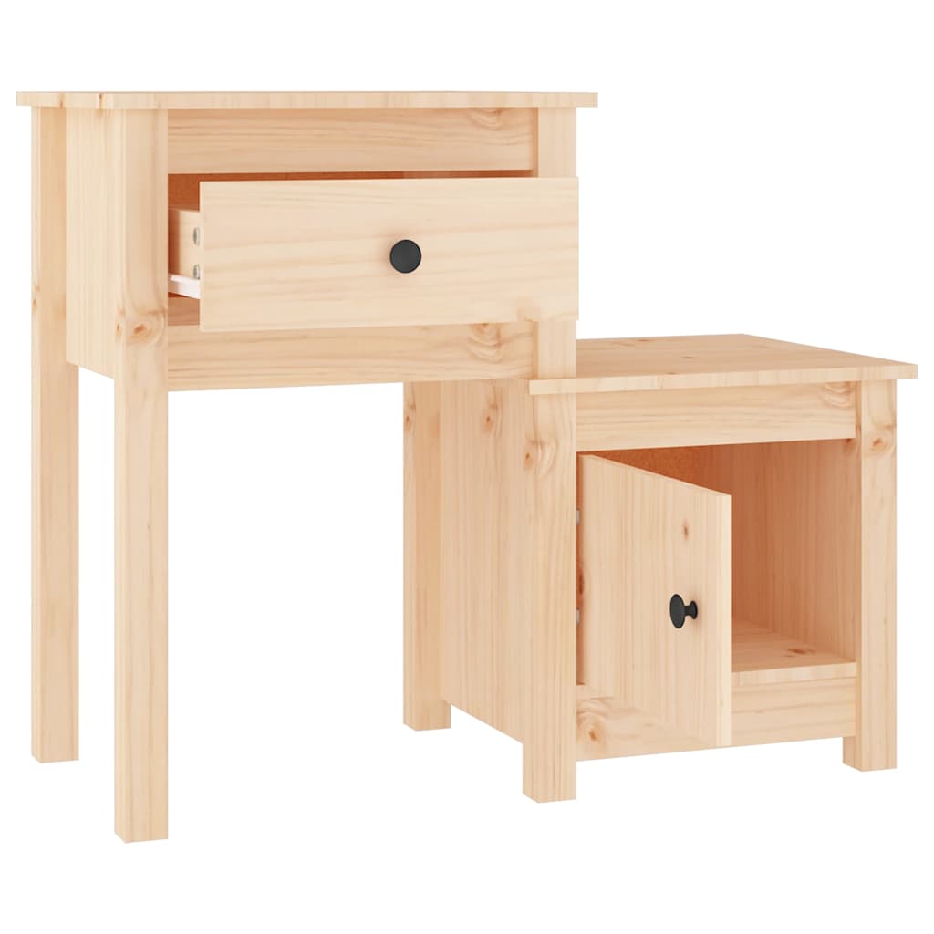 Noćni ormarići 2 kom 79,5 x 38 x 65,5 cm od masivne borovine