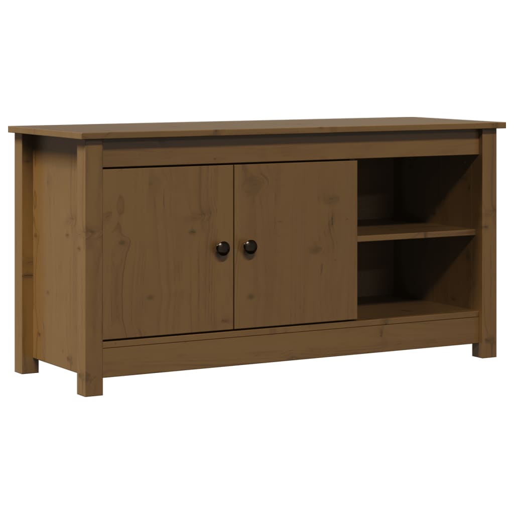 TV ormarić boja meda 103 x 36,5 x 52 cm od masivne borovine