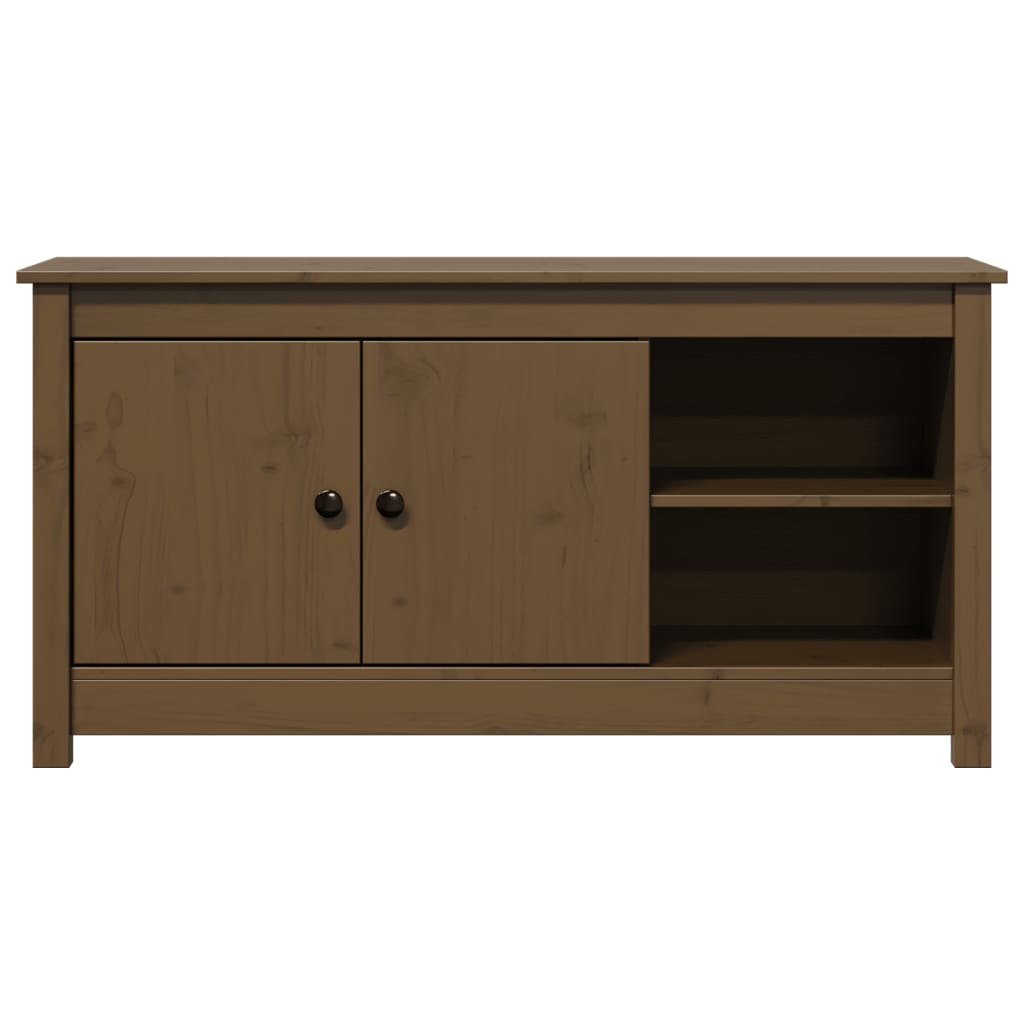 TV ormarić boja meda 103 x 36,5 x 52 cm od masivne borovine