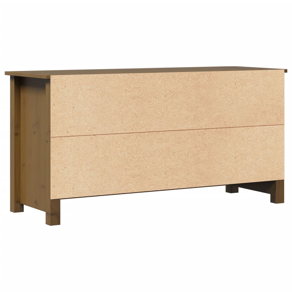 TV ormarić boja meda 103 x 36,5 x 52 cm od masivne borovine