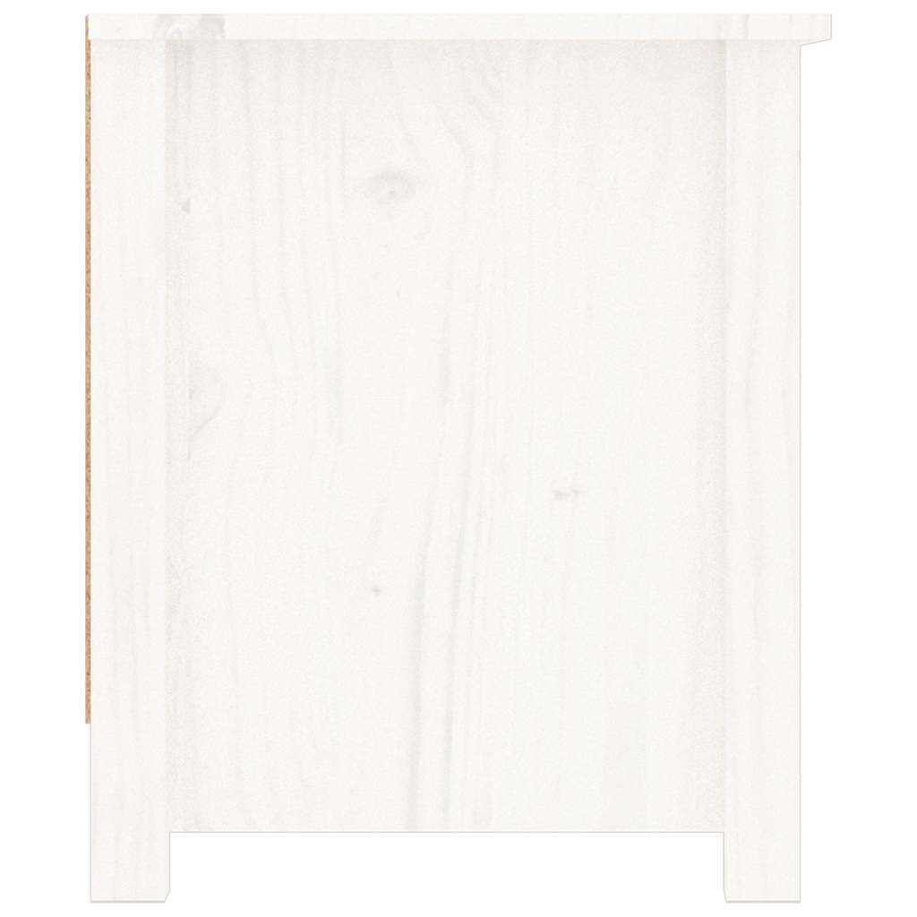 Ormarić za cipele bijeli 110 x 38 x 45,5 cm od masivne borovine