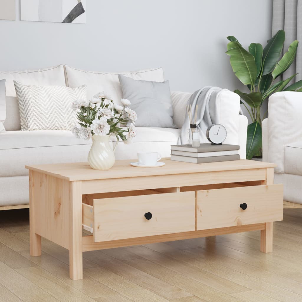 Stolić za kavu 100 x 50 x 40 cm od masivne borovine