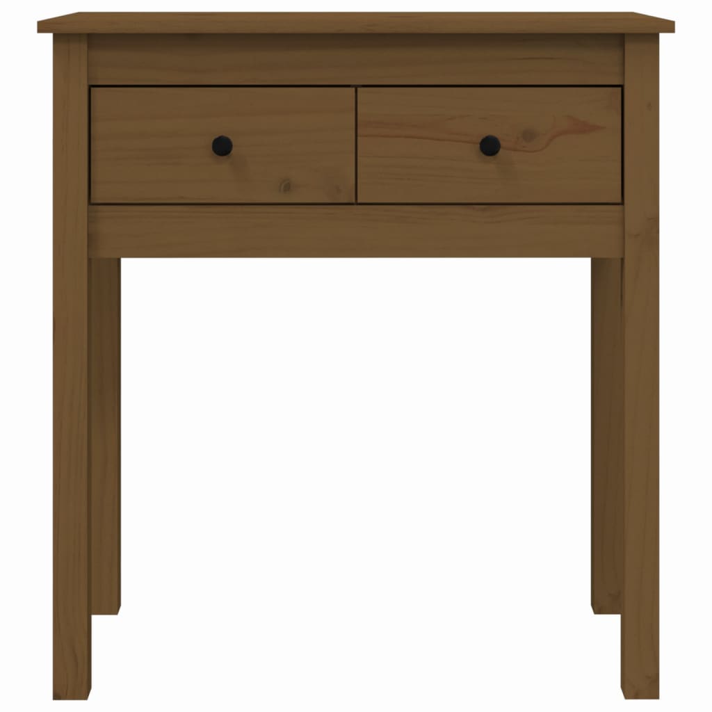 Konzolni stol boja meda 70 x 35 x 75 cm od masivne borovine