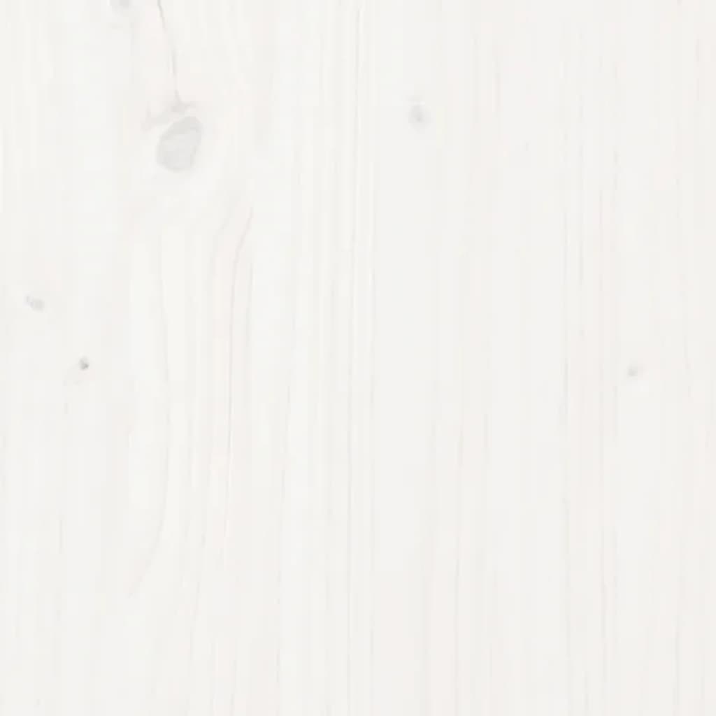 Konzolni stol bijeli 100x35x75 cm od masivne borovine