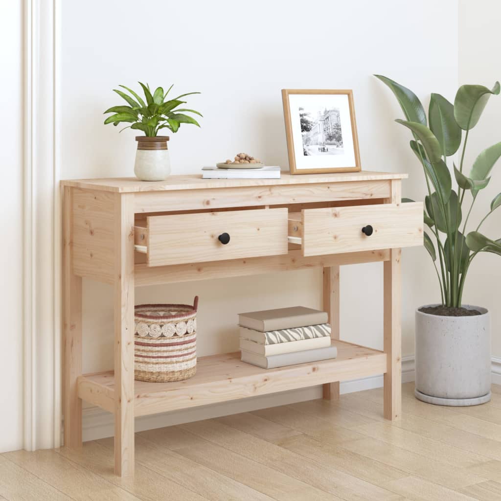 Konzolni stol 100x35x75 cm od masivne borovine