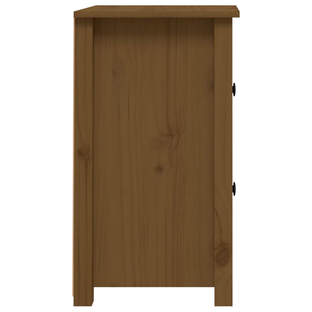 Noćni ormarići 2 kom boja meda 40x35x61,5 cm od borovine