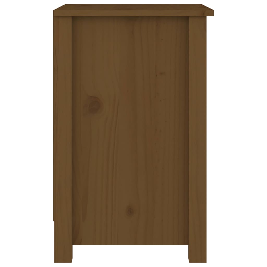 Noćni ormarići 2 kom boja meda 40x35x55 cm od masivne borovine