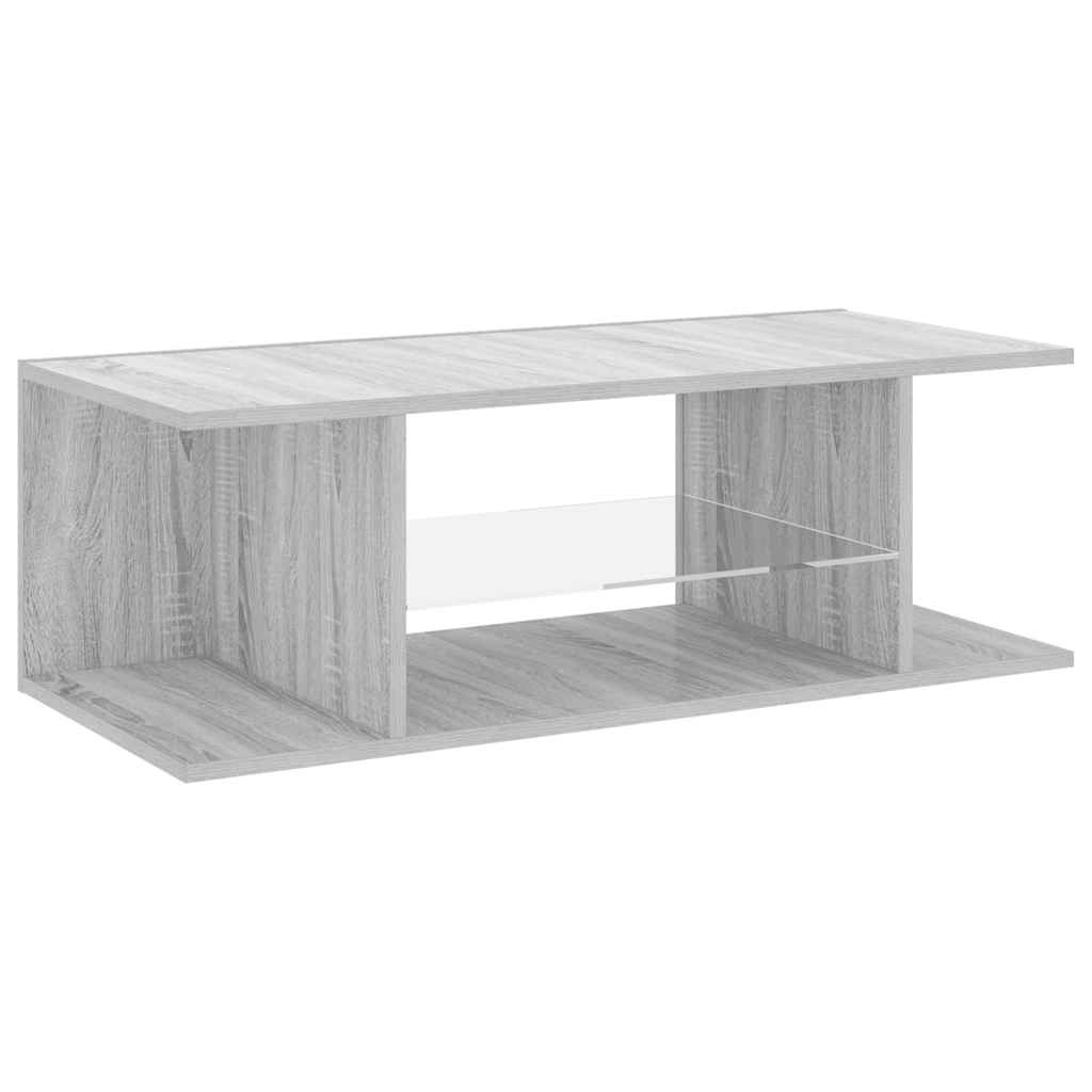 TV ormarić s LED svjetlima boja hrasta sonome 90 x 39 x 30 cm