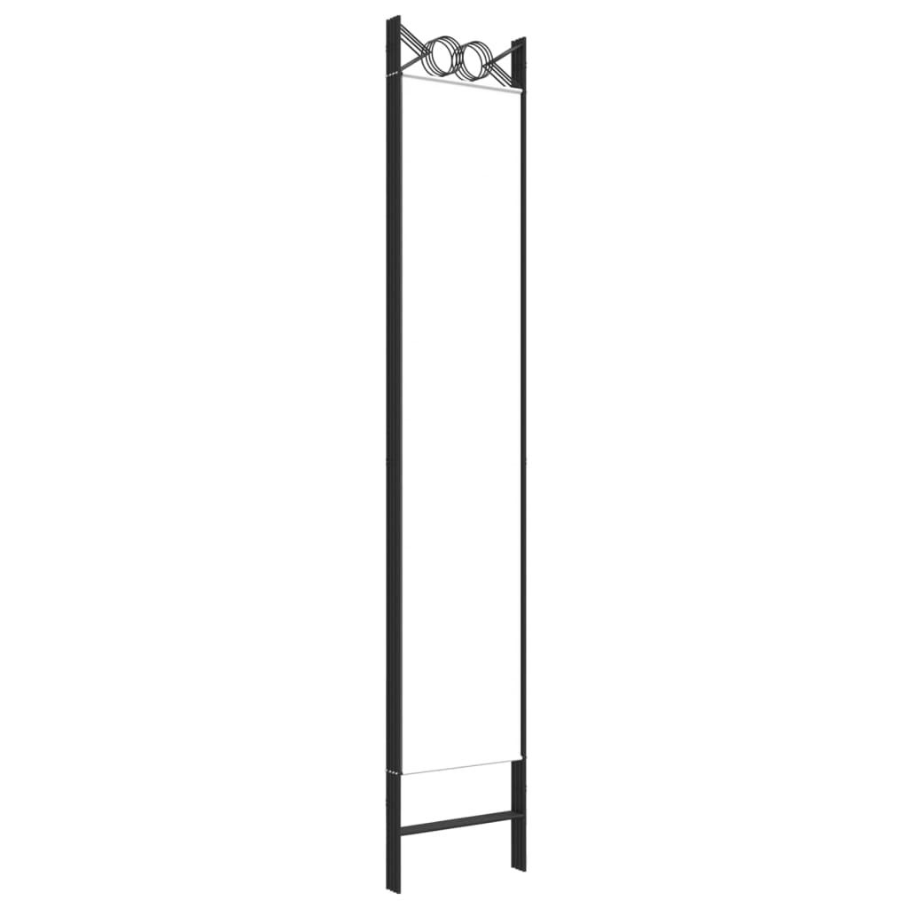 Sobna pregrada s 4 panela bijela 160x220 cm od tkanine