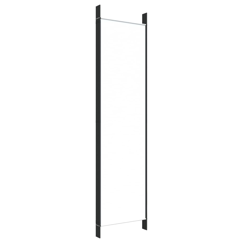 Sobna pregrada s 5 panela bijela 250 x 200 cm od tkanine