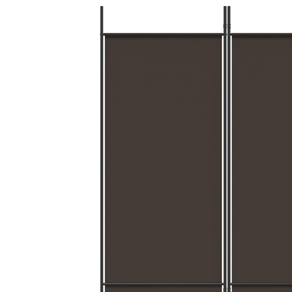 Sobna pregrada s 3 panela smeđa 150x220 cm od tkanine