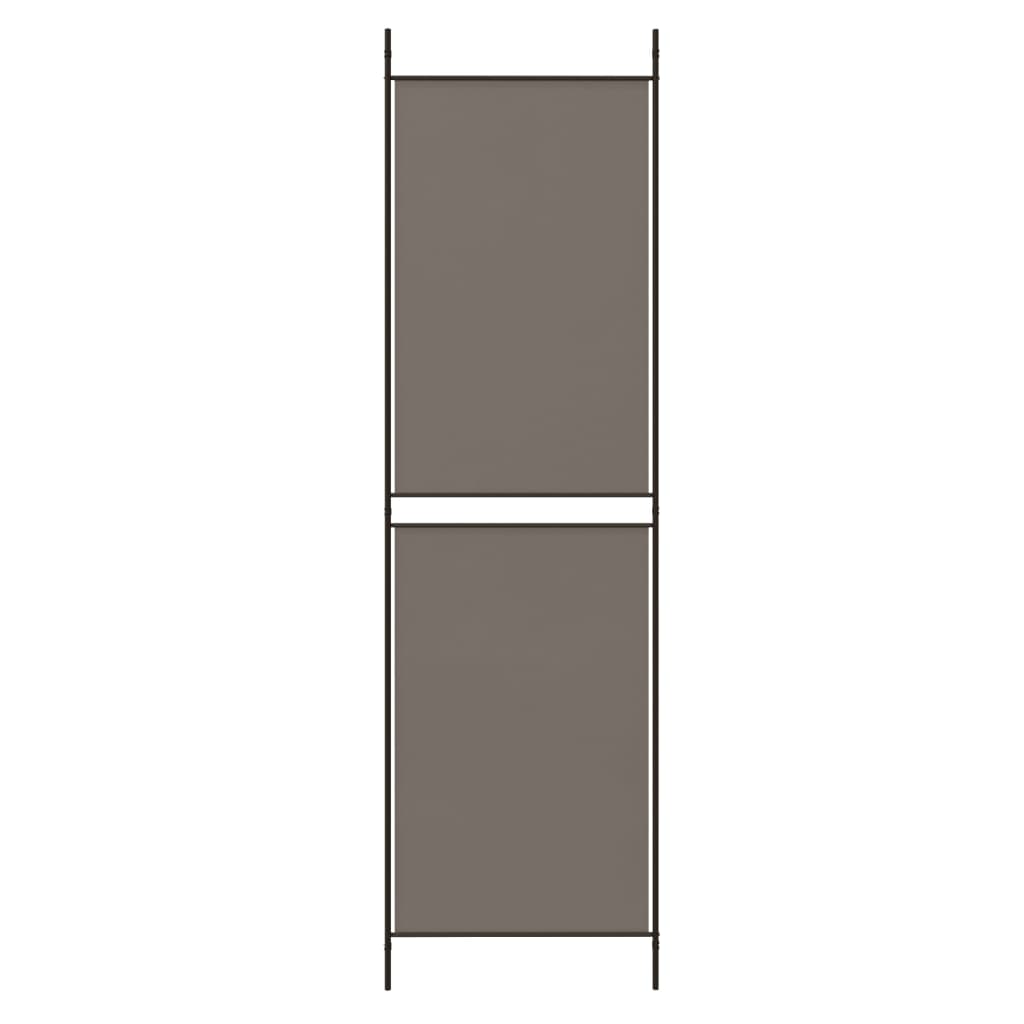 Sobna pregrada s 3 panela antracit 150x180 cm od tkanine
