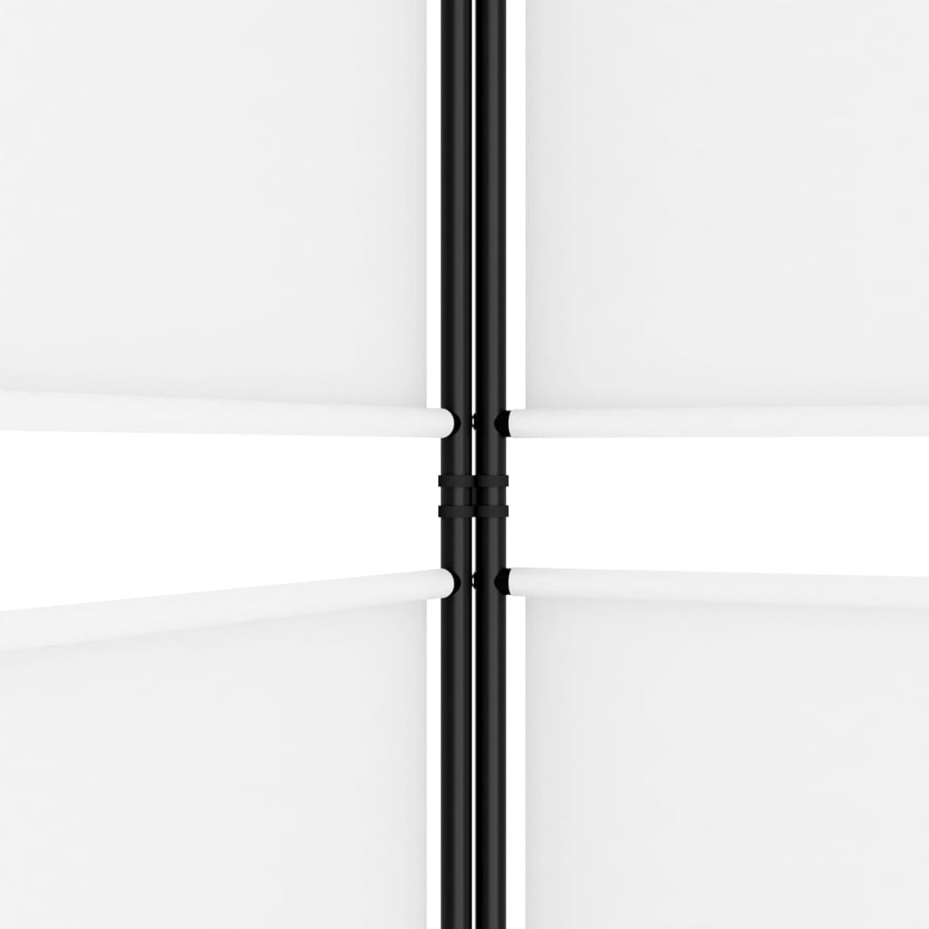 Sobna pregrada s 3 panela bijela 150 x 220 cm od tkanine
