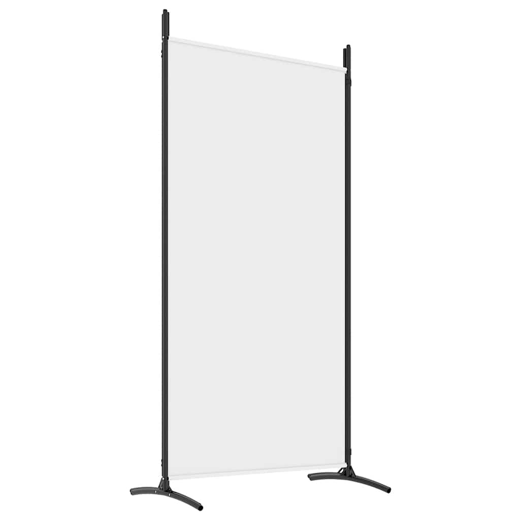 Sobna pregrada s 4 panela bijela 346 x 180 cm od tkanine