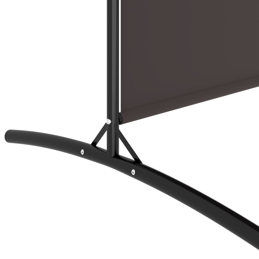 Sobna pregrada s 5 panela smeđa 433x180 cm od tkanine