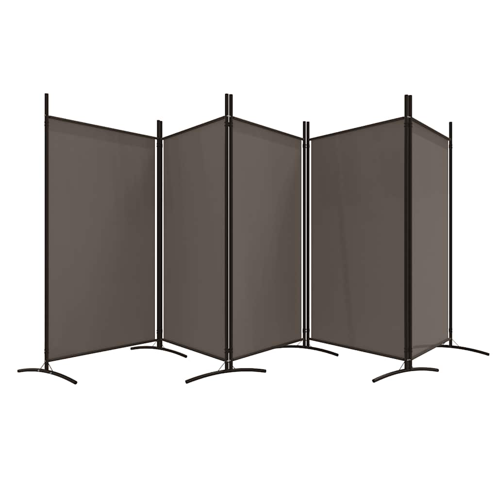Sobna pregrada s 5 panela antracit 433x180 cm od tkanine
