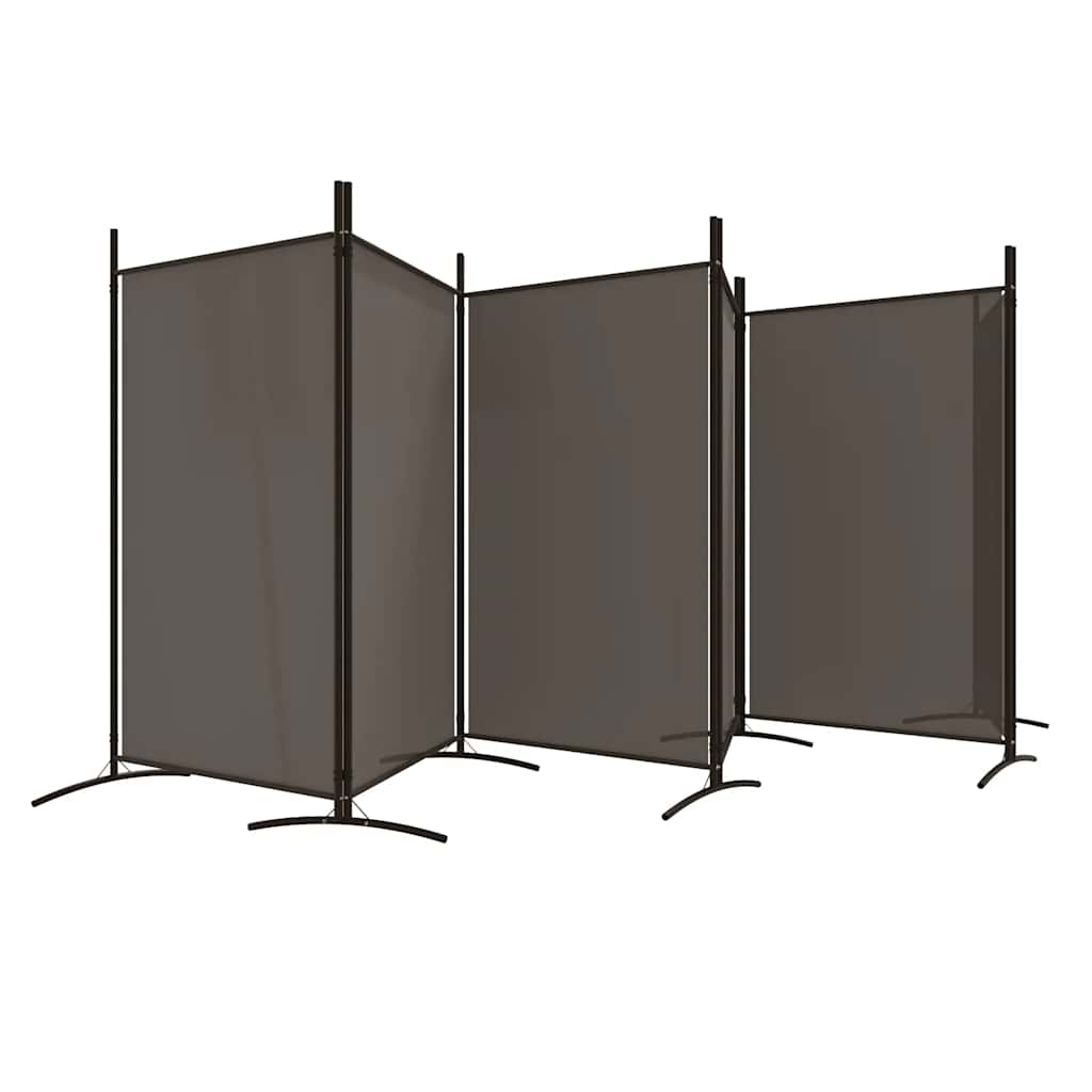 Sobna pregrada s 6 panela antracit 520x180 cm od tkanine