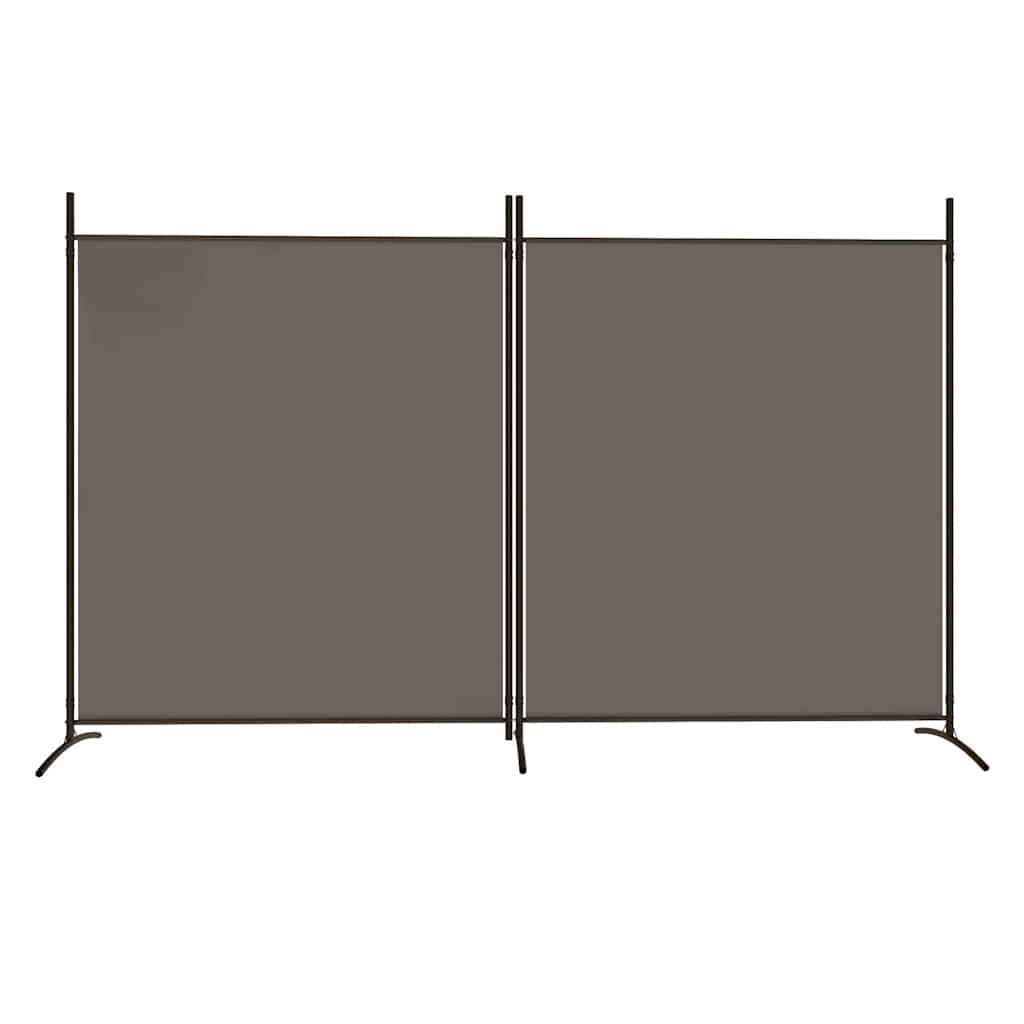 Sobna pregrada s 2 panela antracit 348 x 180 cm od tkanine