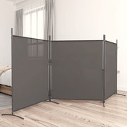 Sobna pregrada s 3 panela antracit 525 x 180 cm od tkanine