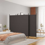 Sobna pregrada s 4 panela smeđa 698 x 180 cm od tkanine