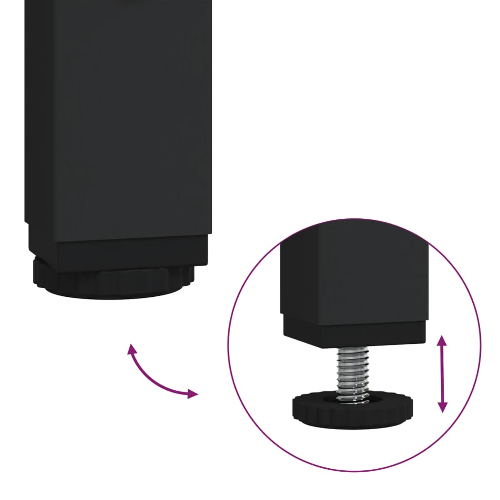 TV ormarić crni 40 x 33 x 41 cm od konstruiranog drva i čelika