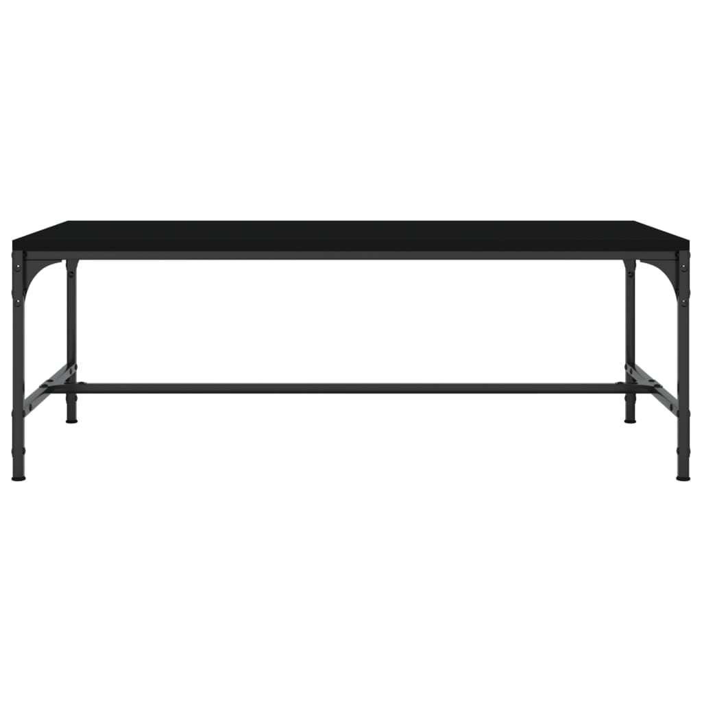 Stolić za kavu crni 100 x 50 x 35 cm od konstruiranog drva