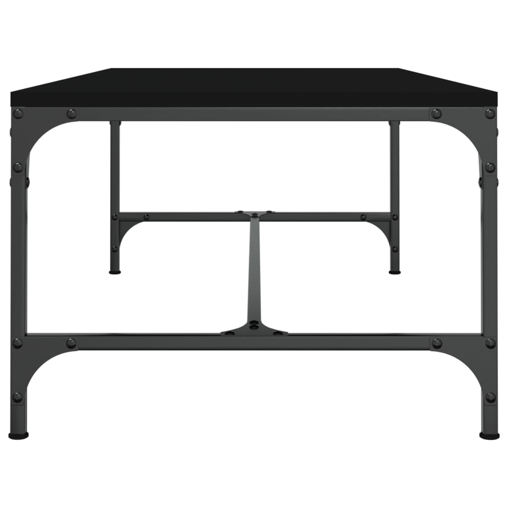 Stolić za kavu crni 100 x 50 x 35 cm od konstruiranog drva