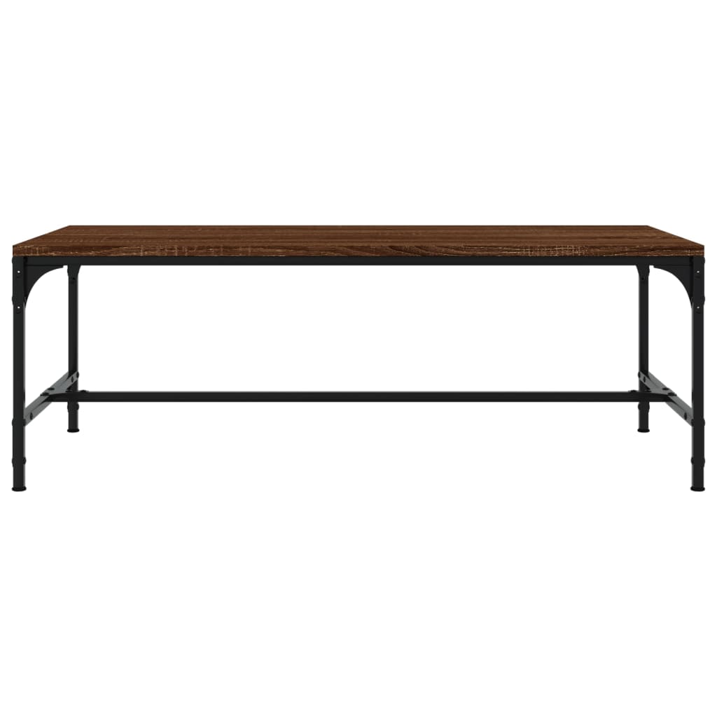Stolić za kavu smeđa boja hrasta 100x50x35 cm konstruirano drvo