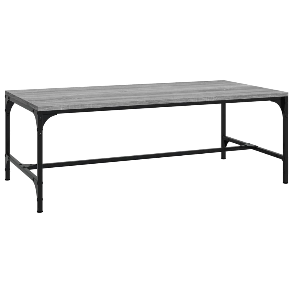 Stolić za kavu boja sivog hrasta 80x50x35 cm konstruirano drvo