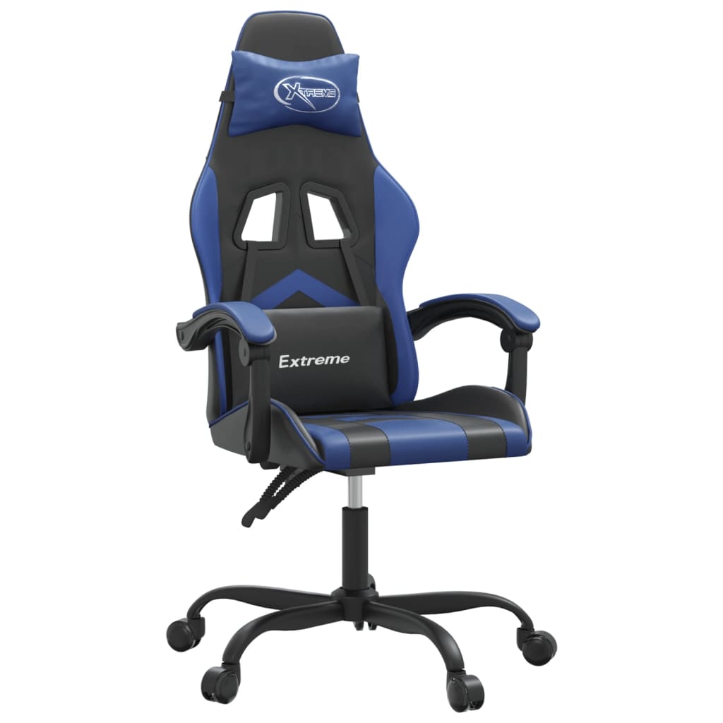 Okretna igraća stolica crno-plava od umjetne kože