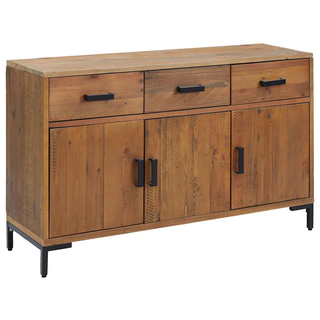 Komoda smeđa 110 x 35 x 70 cm od masivne borovine