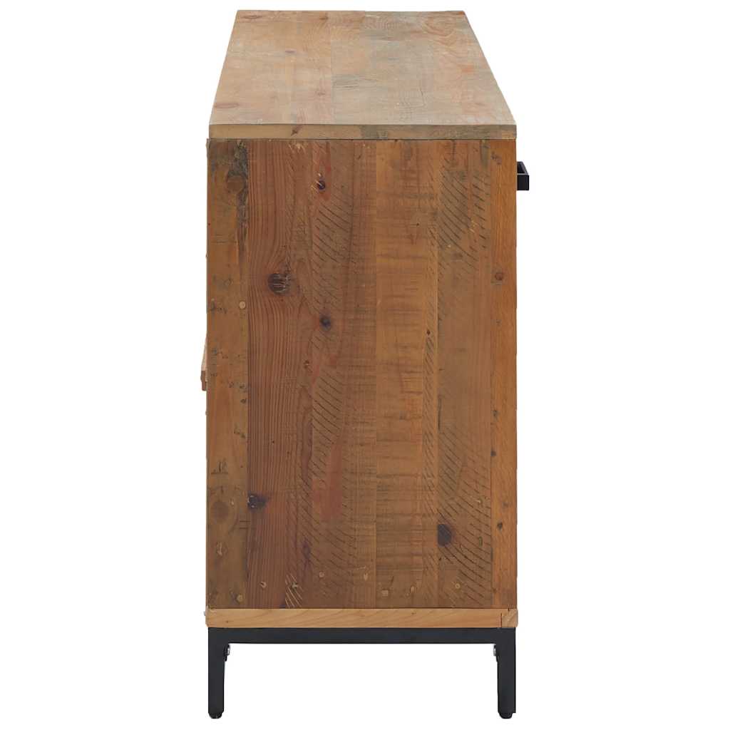 Komoda smeđa 110 x 35 x 70 cm od masivne borovine