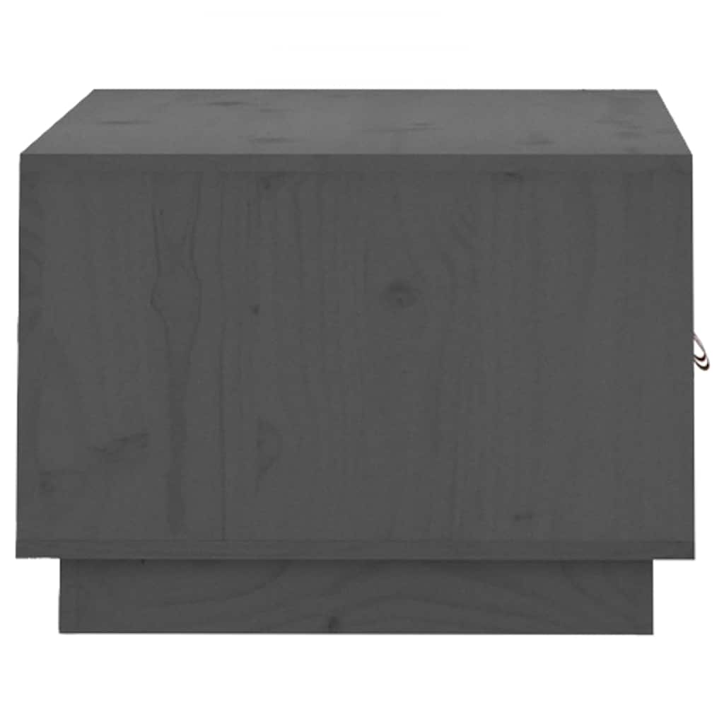 Stolić za kavu sivi 80 x 50 x 35 cm od masivne borovine