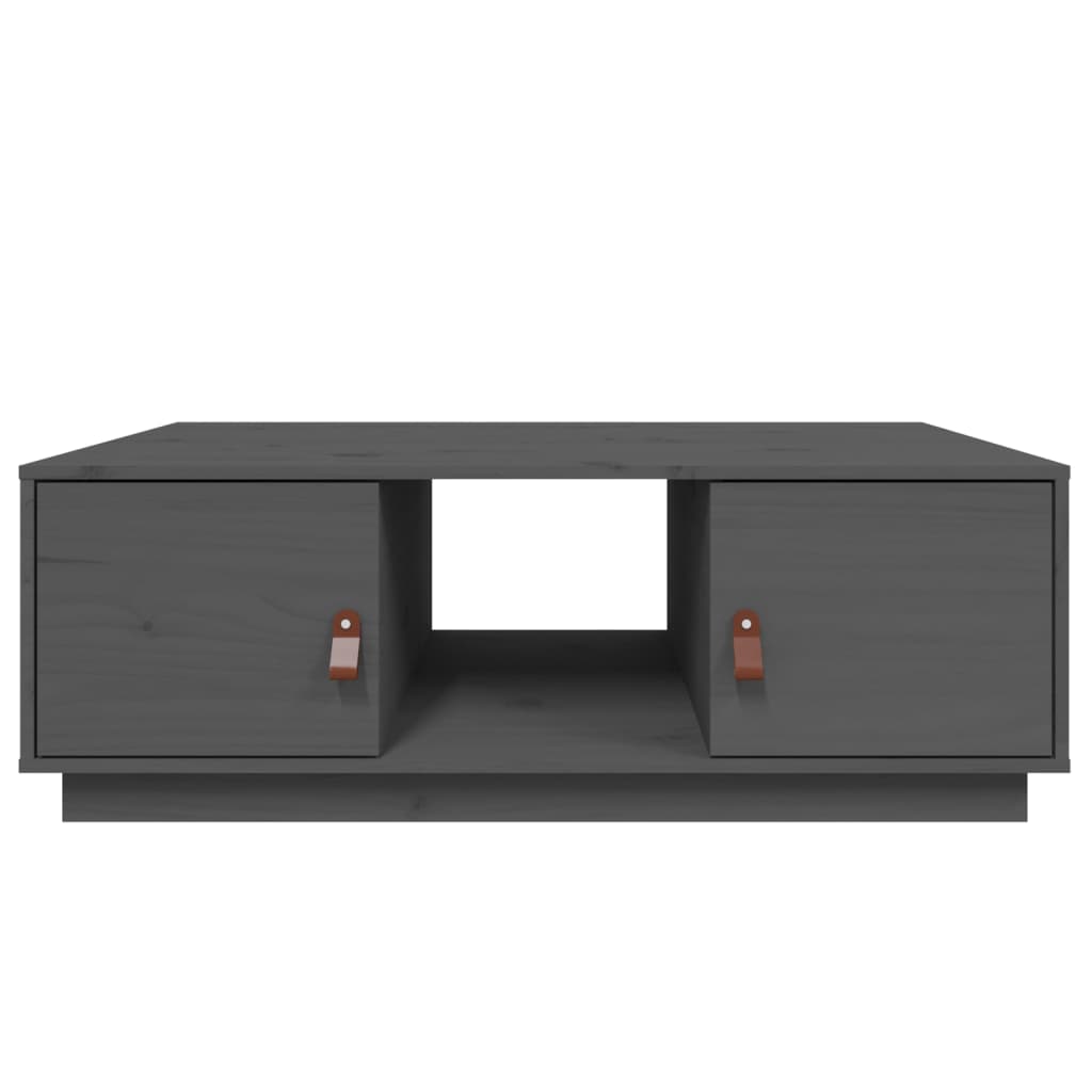 Stolić za kavu sivi 100 x 50 x 35 cm od masivne borovine