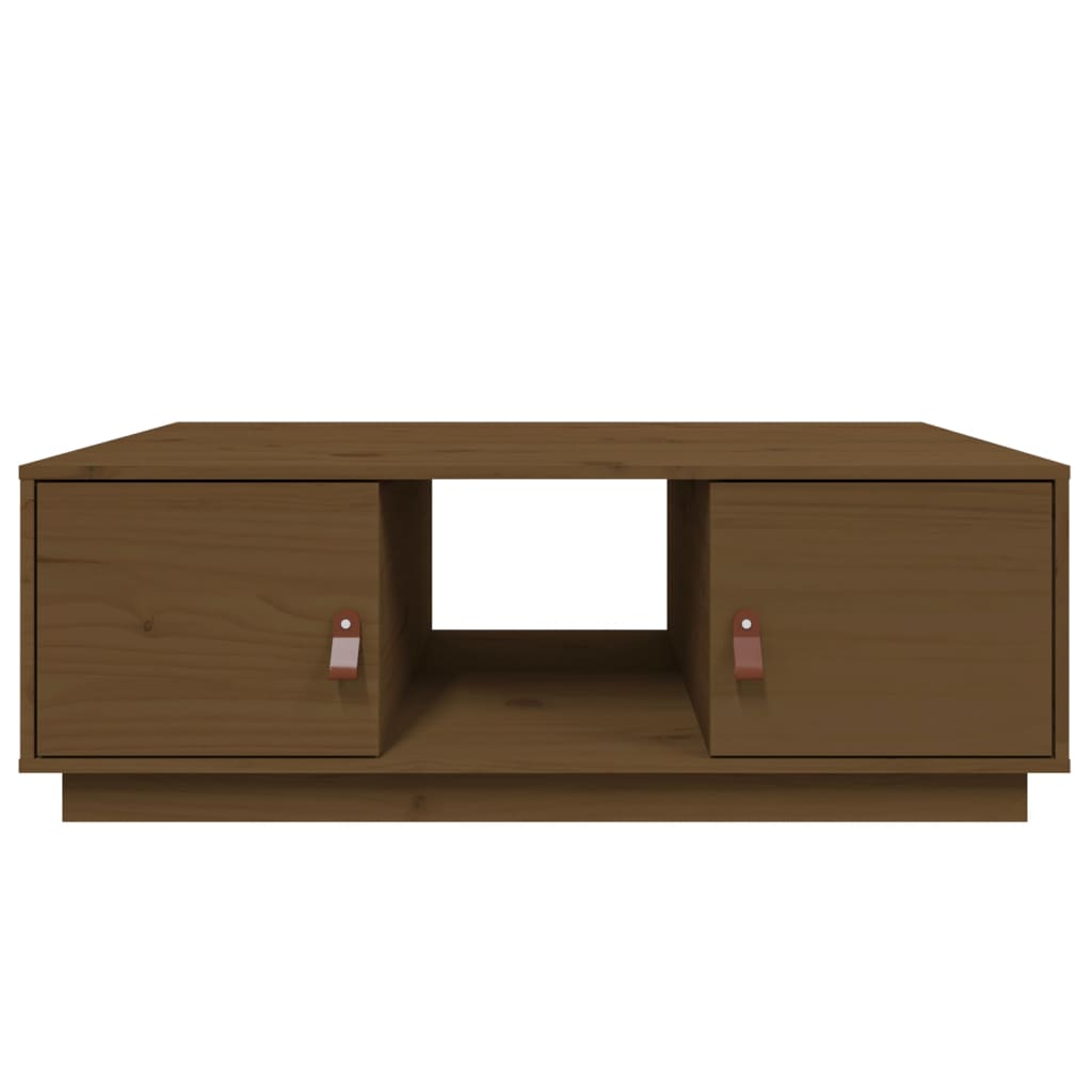 Stolić za kavu boja meda 100x50x35 cm od masivne borovine