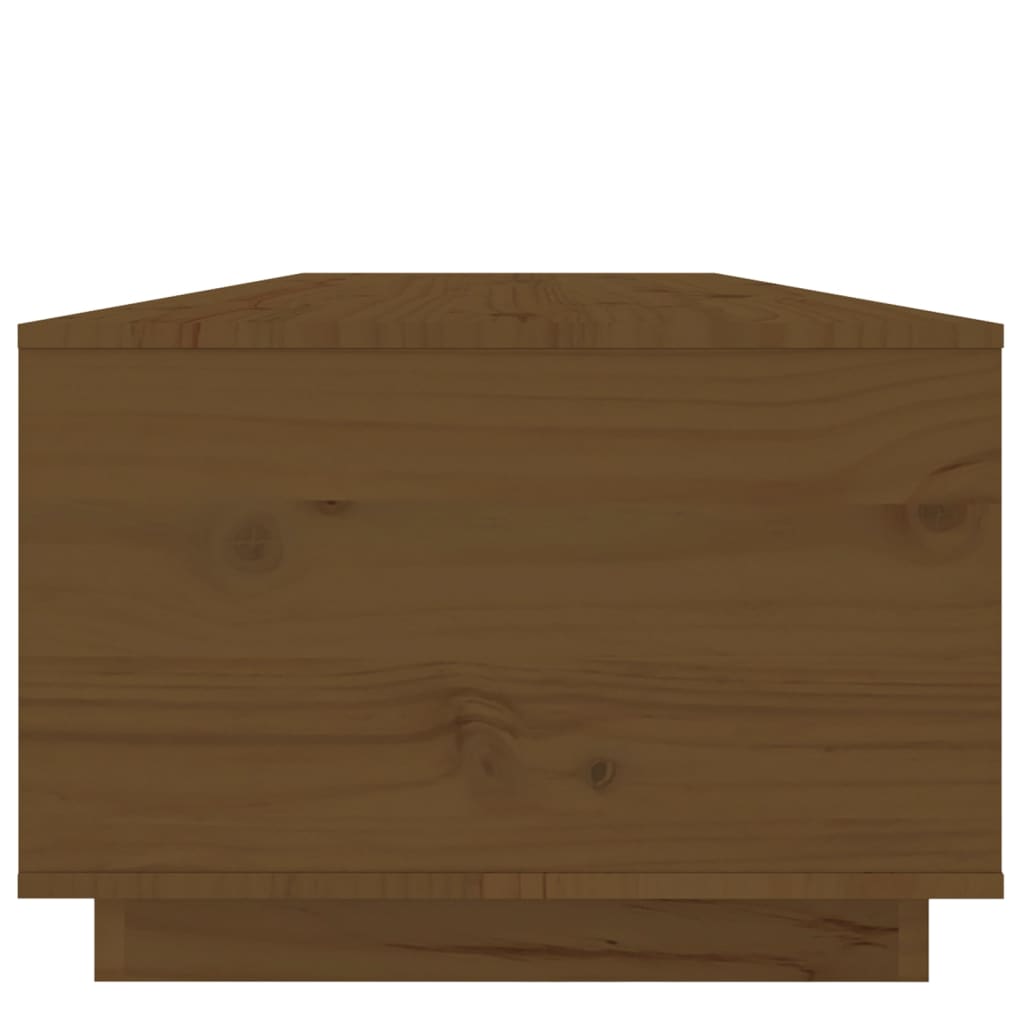 Stolić za kavu boja meda 100x50x35 cm od masivne borovine