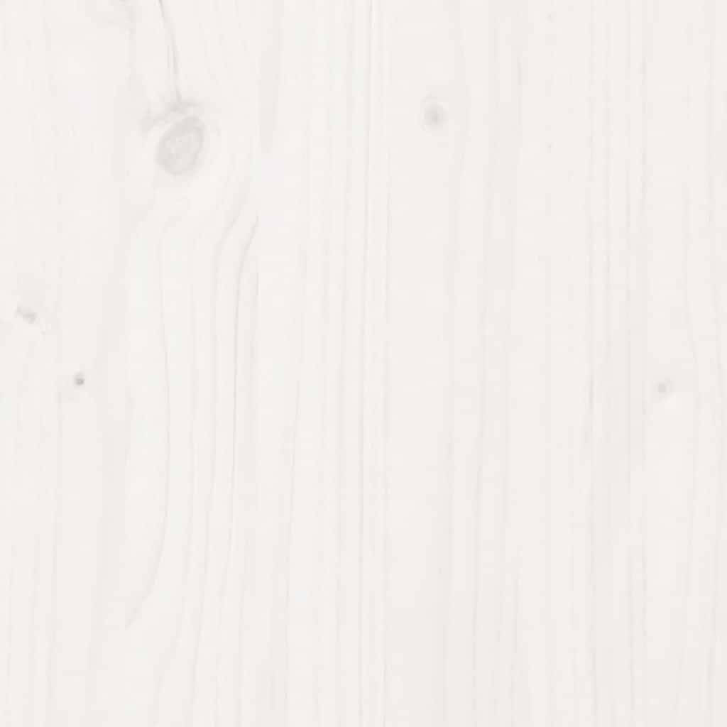 Noćni ormarić bijeli 40 x 34 x 55 cm od masivne borovine