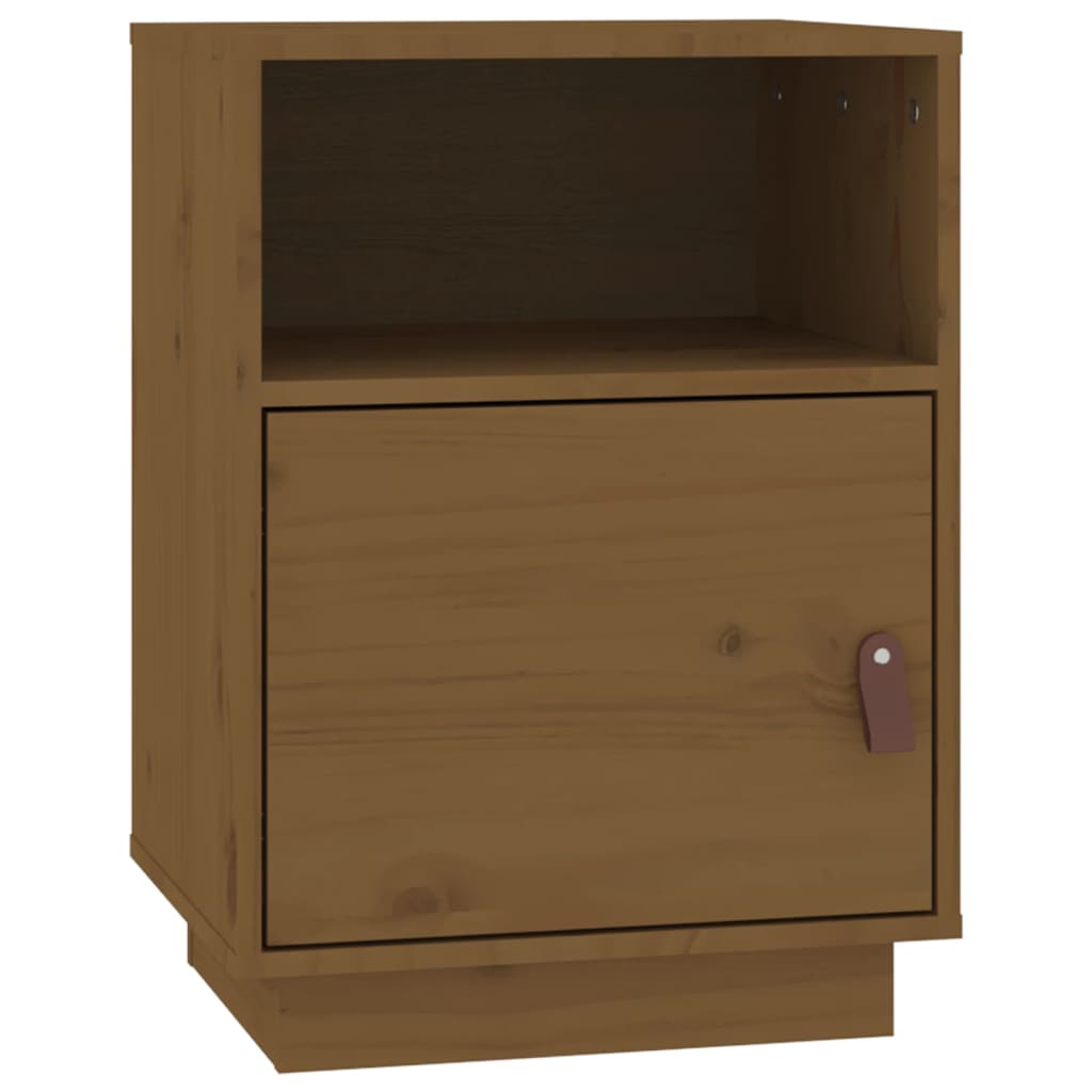 Noćni ormarići 2 kom boja meda 40x34x55 cm od masivne borovine