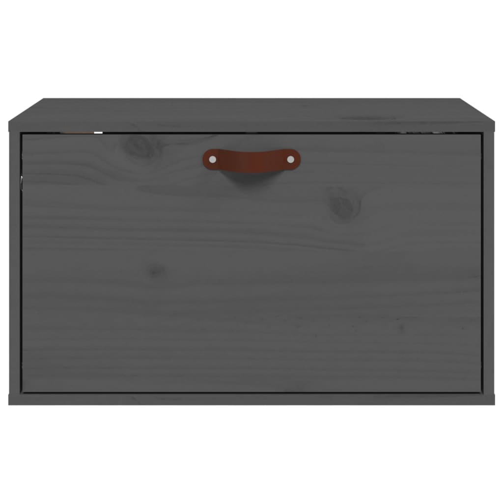 Zidni ormarić sivi 60 x 30 x 35 cm od masivne borovine