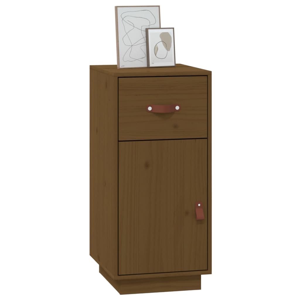 Komoda smeđa boja meda 34 x 40 x 75 cm od masivne borovine