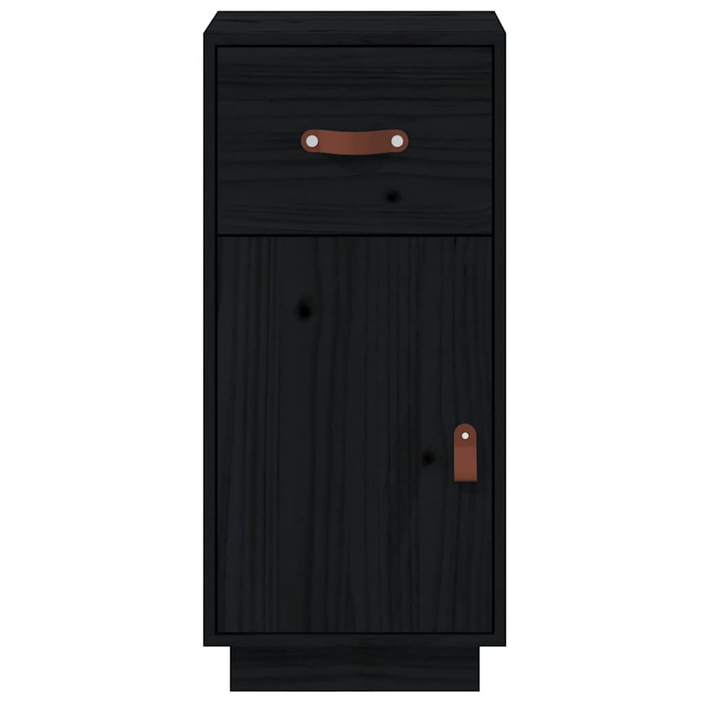 Komoda crna 34 x 40 x 75 cm od masivne borovine