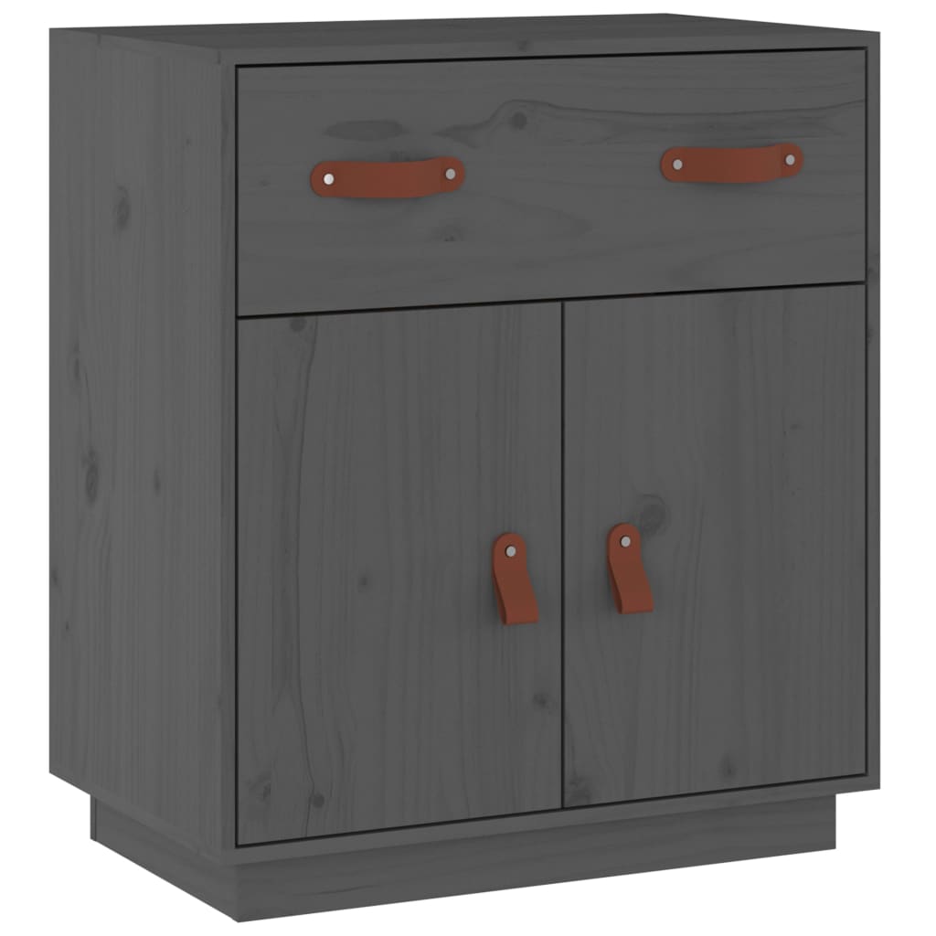 Komoda siva 65,5 x 40 x 75 cm od masivne borovine
