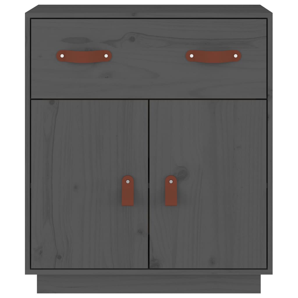 Komoda siva 65,5 x 40 x 75 cm od masivne borovine