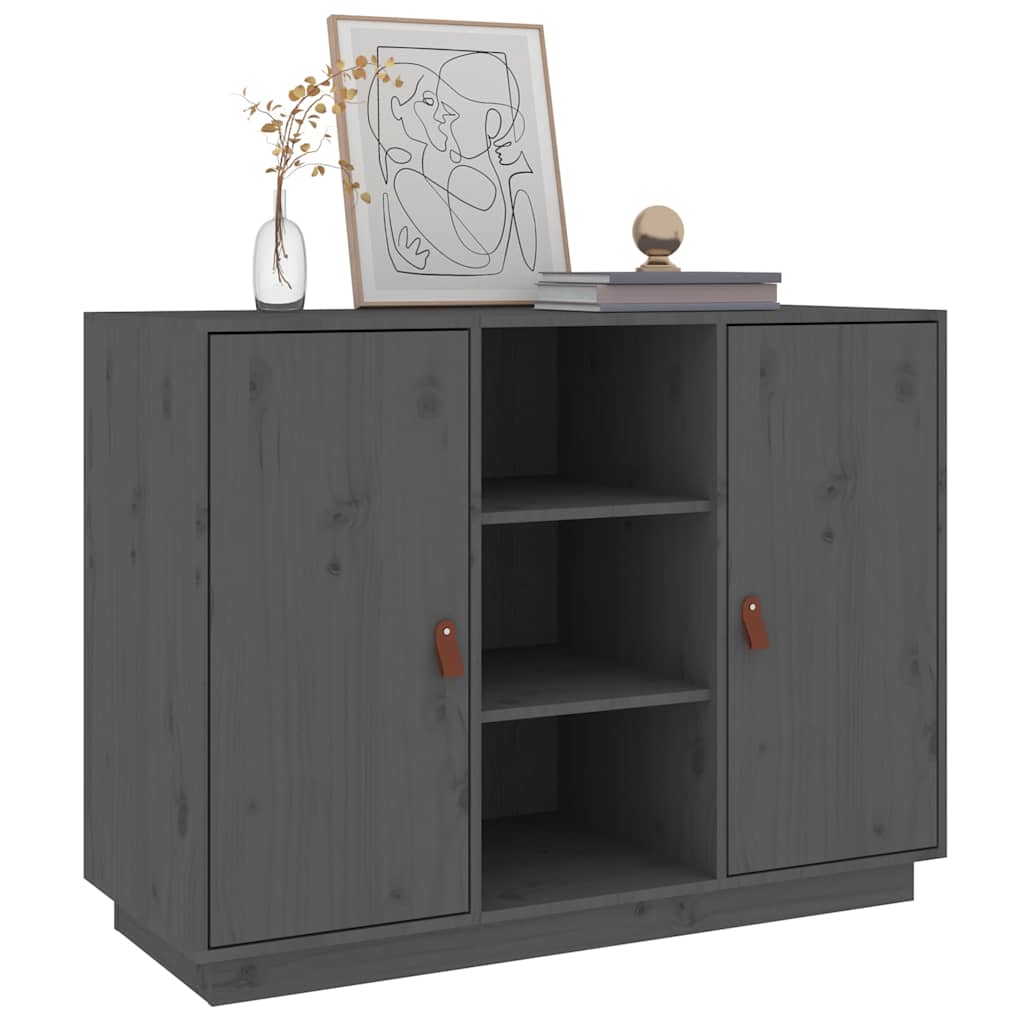 Komoda siva 100 x 40 x 75 cm od masivne borovine