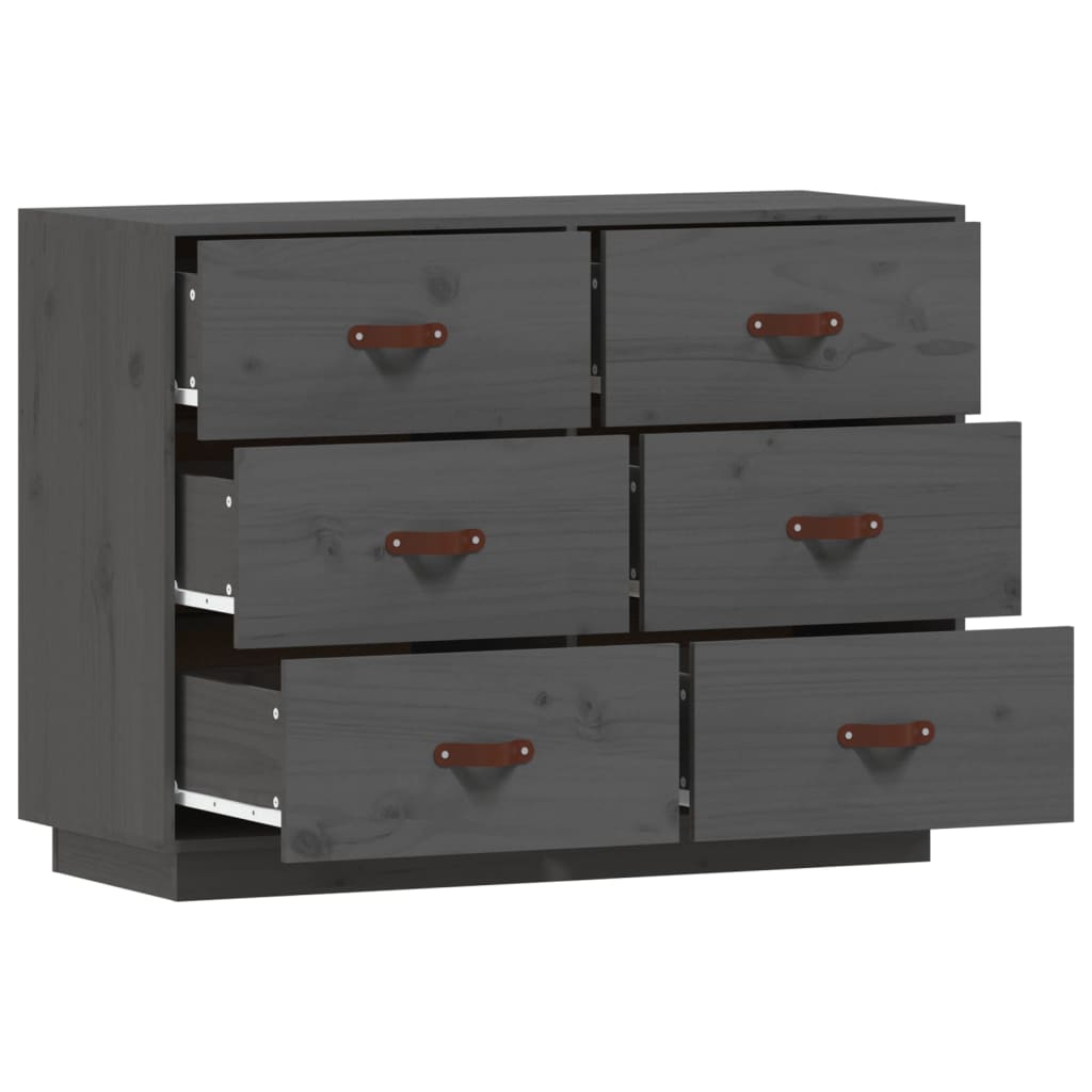 Komoda siva 100 x 40 x 75 cm od masivne borovine