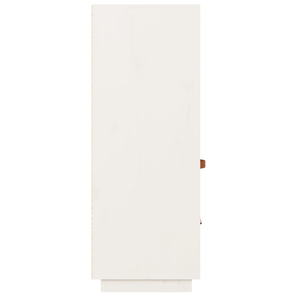 Visoka komoda bijela 67 x 40 x 108,5 cm od masivne borovine