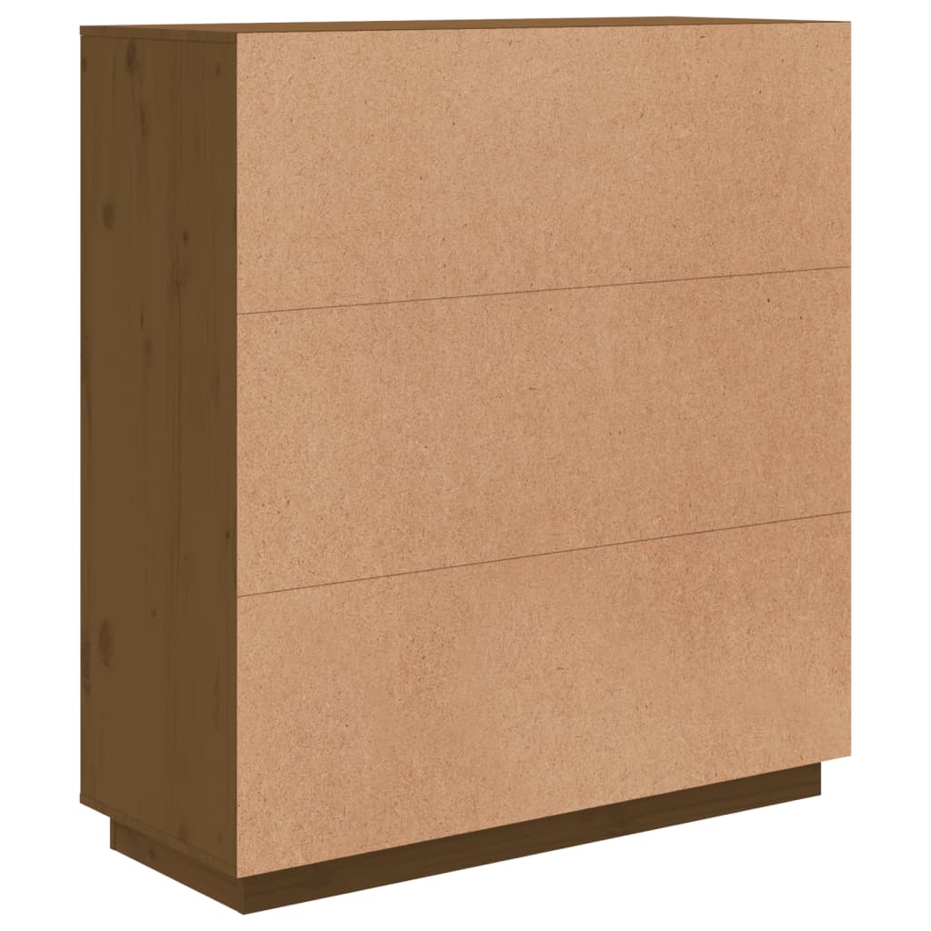 Visoka komoda boja meda 100 x 40 x 108,5 cm od masivne borovine