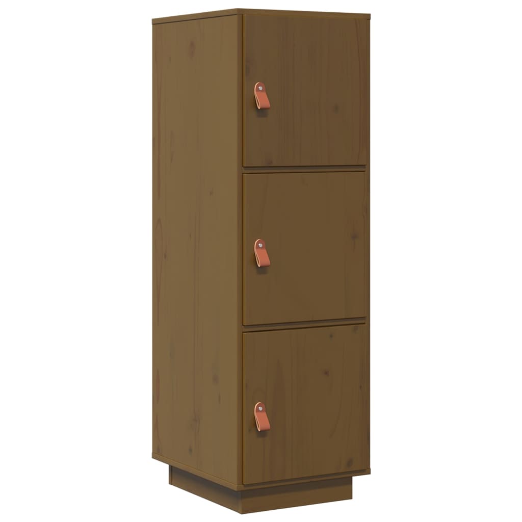 Visoka komoda boja meda 34 x 40 x 108,5 cm od masivne borovine