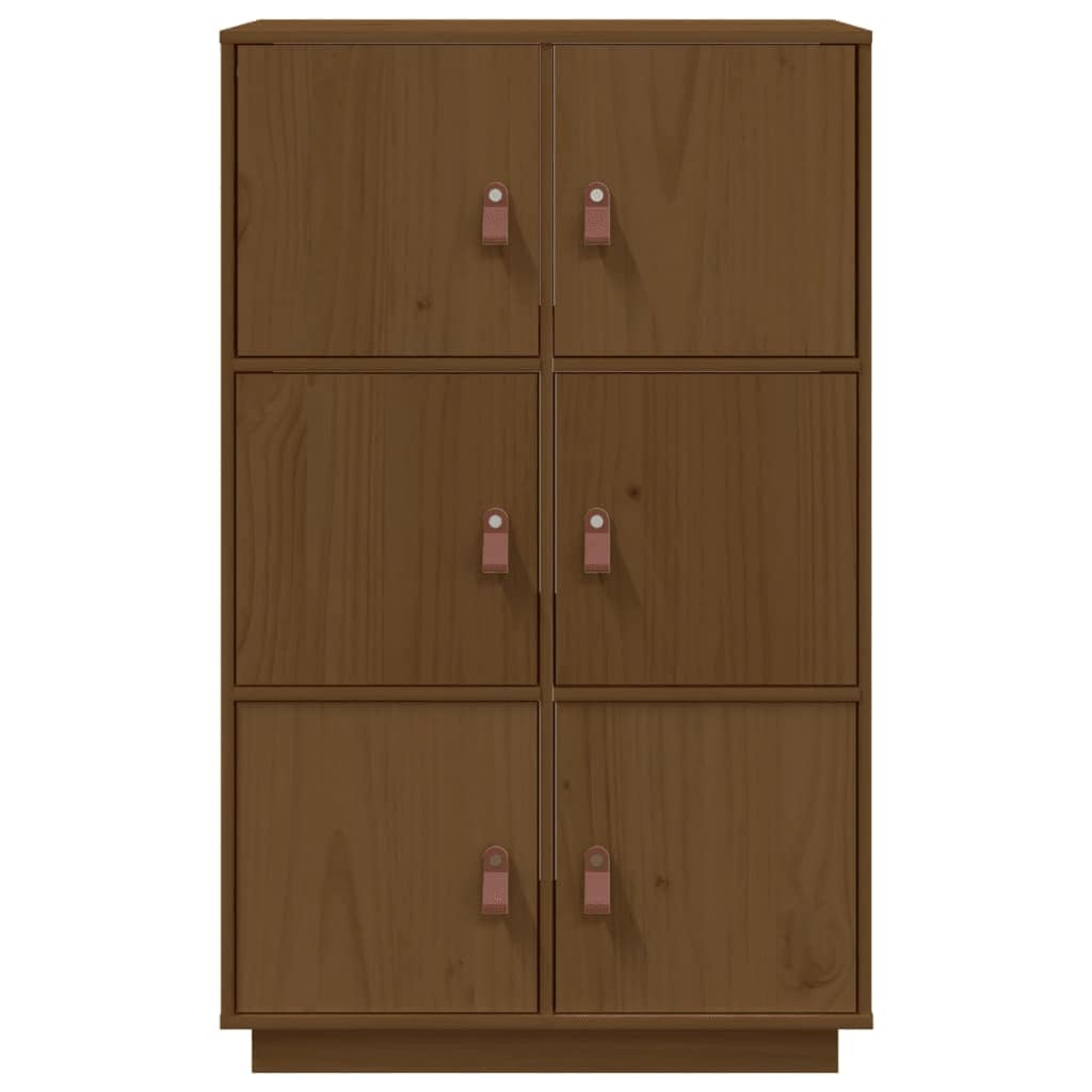 Visoka komoda boja meda 67 x 40 x 108,5 cm od masivne borovine