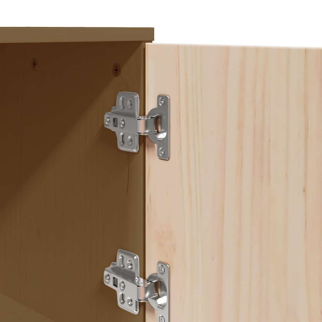 Visoka komoda boja meda 67 x 40 x 108,5 cm od masivne borovine